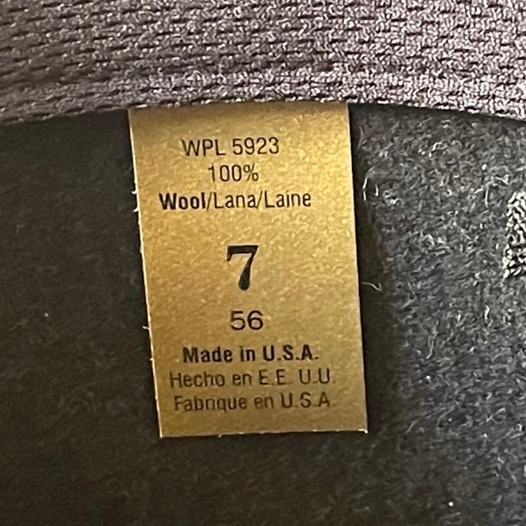 Wool Felt Cowboy Hat Western Ranch Rodeo Festival Costume Black 7 WPL 5923 USA - Picture 15 of 15